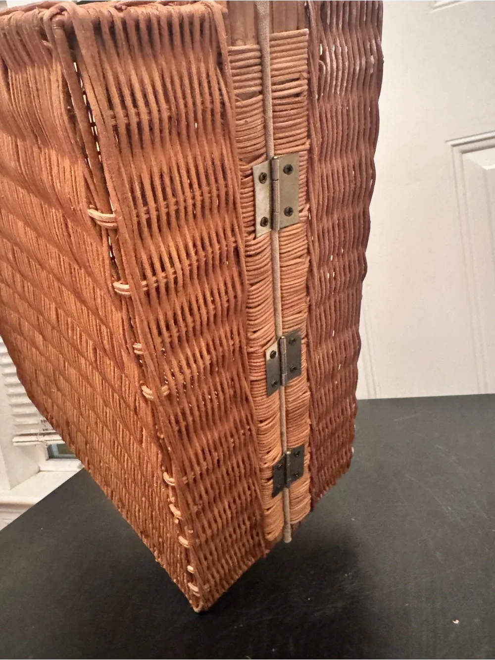 Meri Meri Bear Wicker Suitcase Picnic Basket Kids Baby Nursery